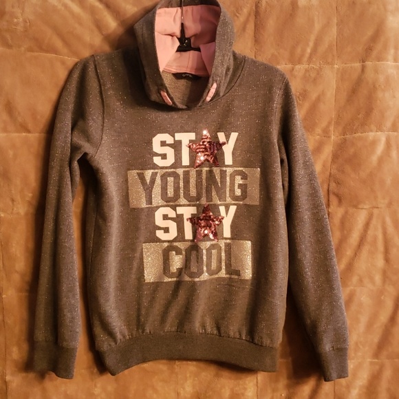 Lot Girls Hoodie and Black Justice Sweatshirt Top - Picture 5 of 8